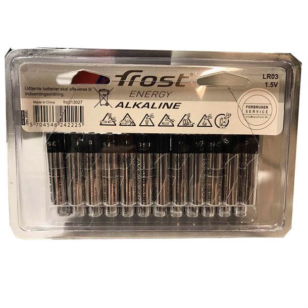 Frost Alkaline batteri Classic AAA 1,5 volt 24 stk FRO013027